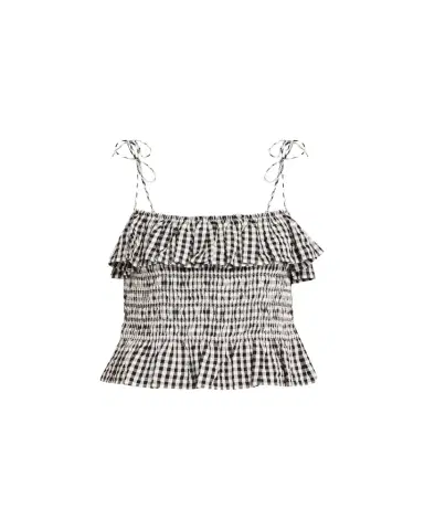 ALIX OF BOHEMIA Clara Gingham Seersucker Top | Thumbnail 1