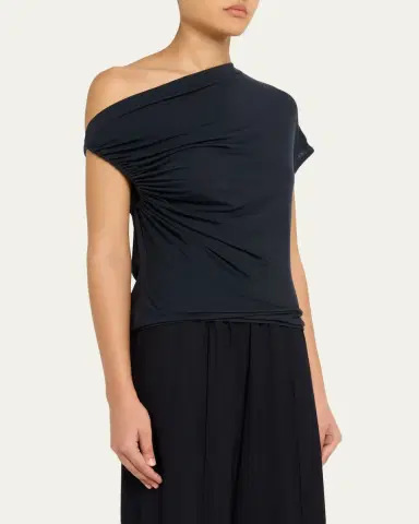 A.L.C. Halle Ruched Asymmetric Tee | Thumbnail 4