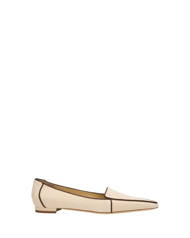 Uriola Contrast Piping Suede Loafers