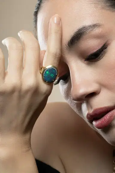 Sylva & Cie Black Opal RBC Ring | Thumbnail 2
