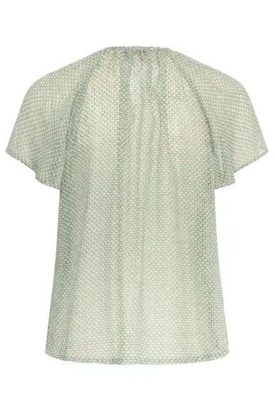 MAISON COMMON Lattice Flutter Cap Sleeve Blouse | Thumbnail 5 MAISON COMMON Lattice Flutter Cap Sleeve Blouse | Thumbnail 5