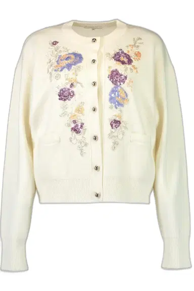 Rabanne Long Sleeve Embellished Cardigan | Thumbnail 1 Rabanne Long Sleeve Embellished Cardigan | Thumbnail 1