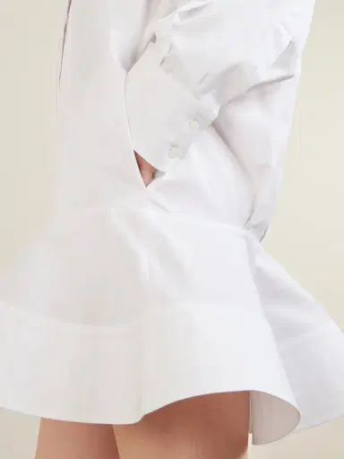 Stella McCartney Piqué-trimmed Cotton-poplin Mini Dress | Thumbnail 4 Stella McCartney Piqué-trimmed Cotton-poplin Mini Dress | Thumbnail 4