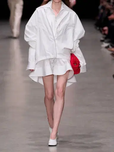 Stella McCartney Piqué-trimmed Cotton-poplin Mini Dress | Thumbnail 5 Stella McCartney Piqué-trimmed Cotton-poplin Mini Dress | Thumbnail 5