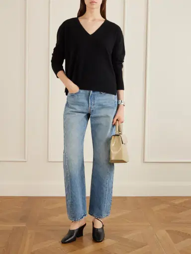 B SIDES Slim Lasso High-rise Wide-leg Jeans | Thumbnail 2