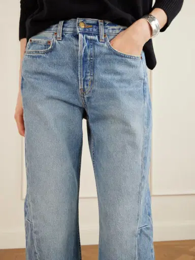 B SIDES Slim Lasso High-rise Wide-leg Jeans | Thumbnail 5