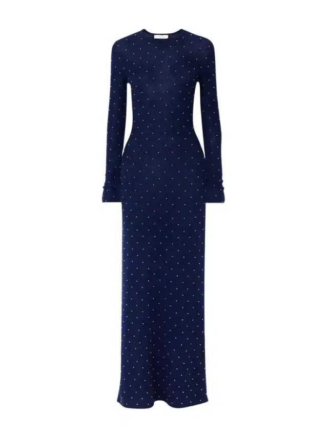 Studded Wool-blend Maxi Dress