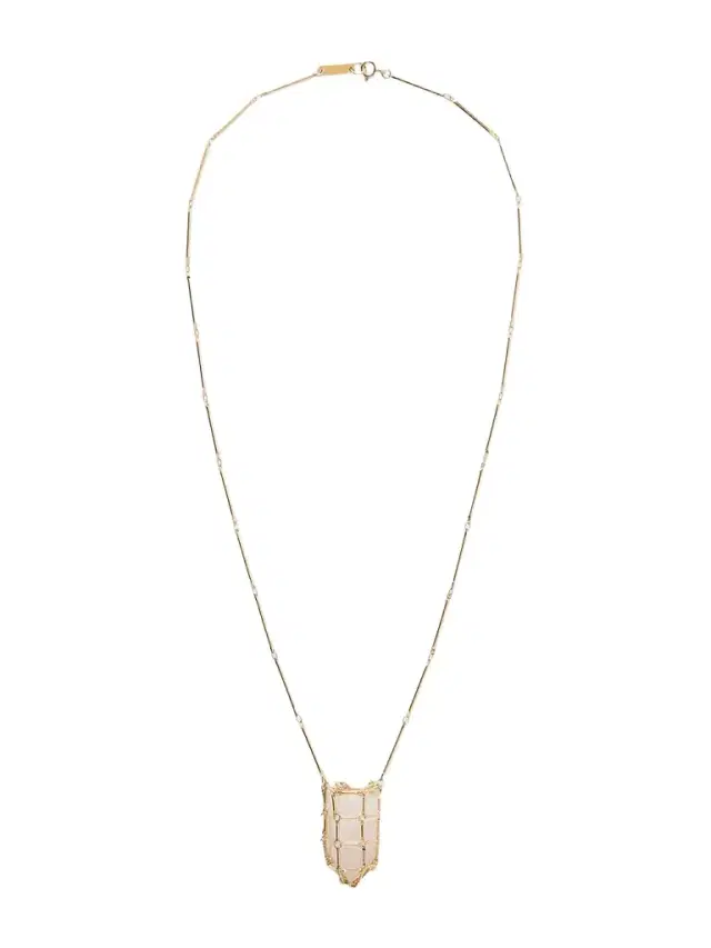 Rock Crystal Gold-tone Earrings