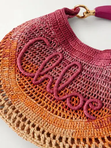 Chloé Summer Banana Leather-trimmed Embroidered Raffia Tote | Thumbnail 5 Chloé Summer Banana Leather-trimmed Embroidered Raffia Tote | Thumbnail 5