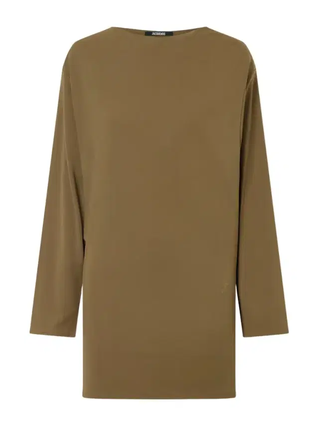 The Mistral Open-back Draped Jersey Mini Dress