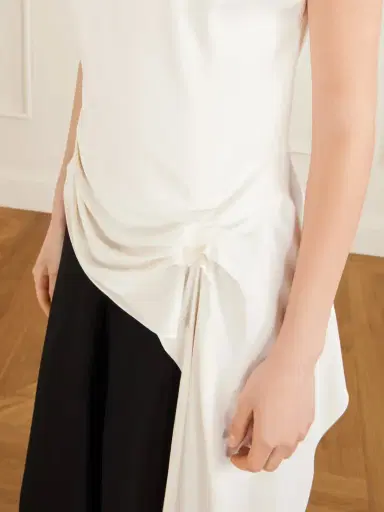 Proenza Schouler Daliah Satin-trimmed Crepe Maxi Dress | Thumbnail 4