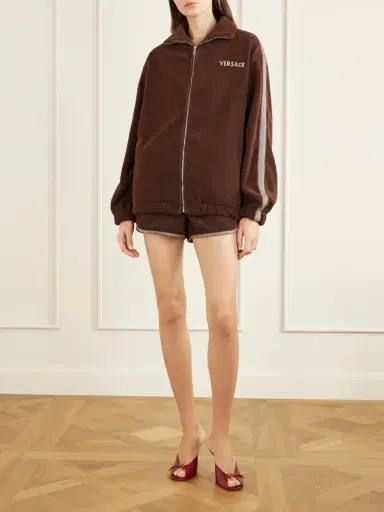 Versace Jacquard-knit Cotton-terry Shorts | Thumbnail 2