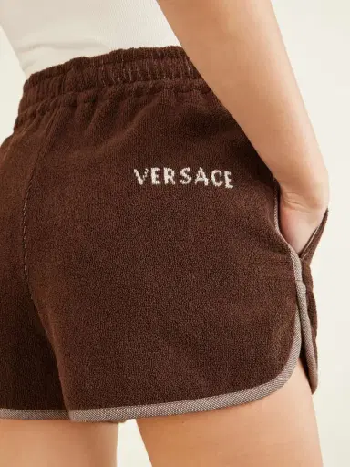 Versace Jacquard-knit Cotton-terry Shorts | Thumbnail 5