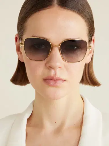 DIOR Eyewear Diortribales S1u Square-frame Gold-tone Sunglasses | Thumbnail 2 DIOR Eyewear Diortribales S1u Square-frame Gold-tone Sunglasses | Thumbnail 2
