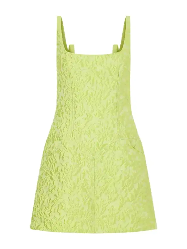 Floral Silk-blend Jacquard Mini Dress