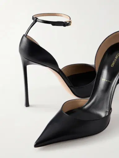 Tom Ford Pointed-toe Matte Leather Pumps | Thumbnail 5