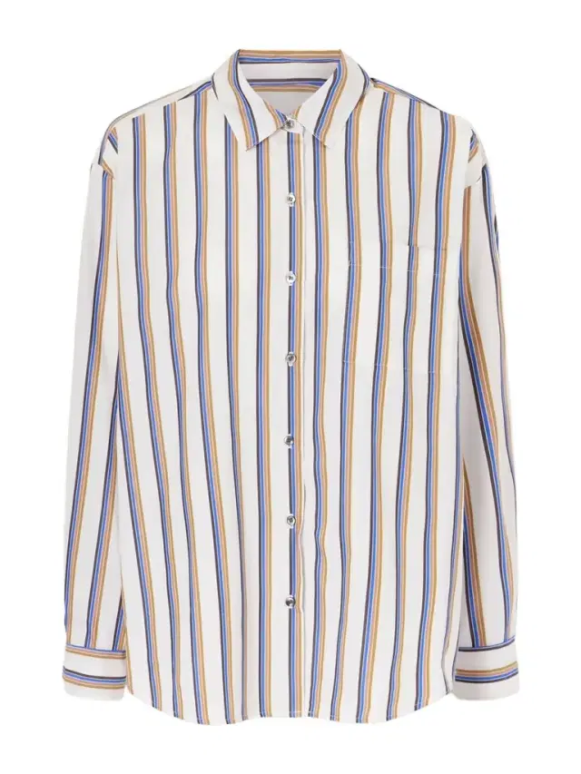 Yoshi Striped Cotton-blend Poplin Shirt