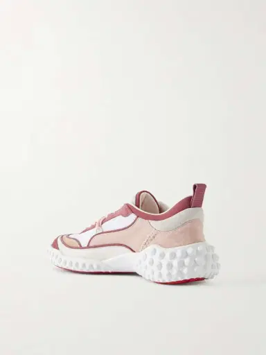 Christian Louboutin Mara Leather-trimmed Sneakers | Thumbnail 3 Christian Louboutin Mara Leather-trimmed Sneakers | Thumbnail 3