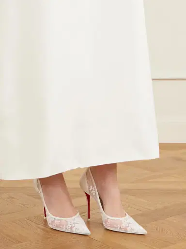 Christian Louboutin Miss Z Mesh 100 Lace Stiletto Heel Pumps | Thumbnail 2 Christian Louboutin Miss Z Mesh 100 Lace Stiletto Heel Pumps | Thumbnail 2