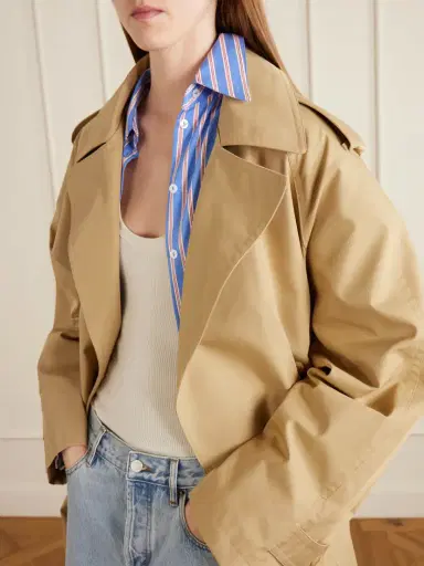 The Frankie Shop Riva Cotton-blend Trench Coat | Thumbnail 5 The Frankie Shop Riva Cotton-blend Trench Coat | Thumbnail 5