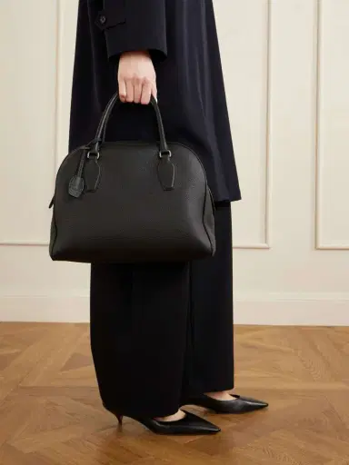 The Row India Textured-leather Tote | Thumbnail 3