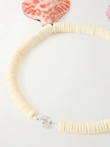 Julietta Exclusive Gold-tone Shell Beaded Necklace | Thumbnail 3 Julietta Exclusive Gold-tone Shell Beaded Necklace | Thumbnail 3