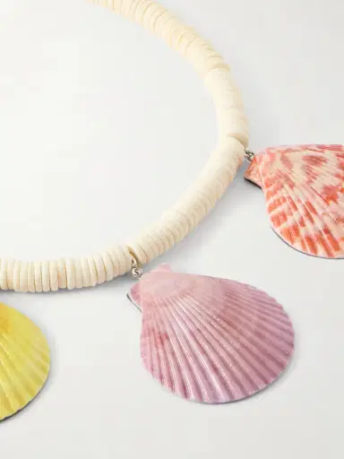 Julietta Exclusive Gold-tone Shell Beaded Necklace | Thumbnail 4 Julietta Exclusive Gold-tone Shell Beaded Necklace | Thumbnail 4