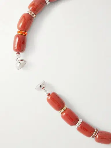 Julietta Rhodium-plated Jasper Necklace | Thumbnail 3 Julietta Rhodium-plated Jasper Necklace | Thumbnail 3