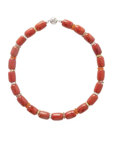 Julietta Rhodium-plated Jasper Necklace | Thumbnail 1 Julietta Rhodium-plated Jasper Necklace | Thumbnail 1