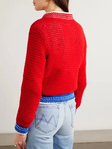 Mother Open-knit Cotton Sweater | Thumbnail 3 Mother Open-knit Cotton Sweater | Thumbnail 3