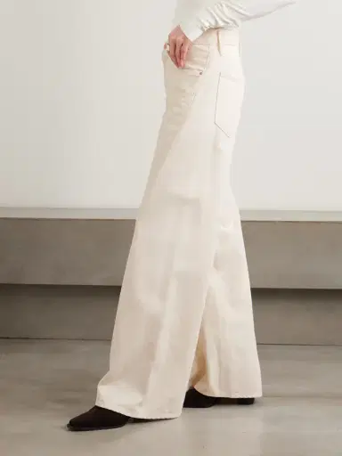 Mother Snacks! The Lemon Twist Sneak High-rise Wide-leg Jeans | Thumbnail 3 Mother Snacks! The Lemon Twist Sneak High-rise Wide-leg Jeans | Thumbnail 3