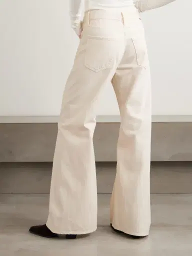 Mother Snacks! The Lemon Twist Sneak High-rise Wide-leg Jeans | Thumbnail 4 Mother Snacks! The Lemon Twist Sneak High-rise Wide-leg Jeans | Thumbnail 4