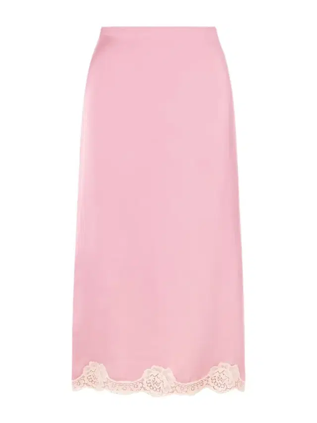 Lace-trimmed Cady Midi Skirt