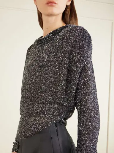 Valentino Garavani Sequined Lace Blouse | Thumbnail 4 Valentino Garavani Sequined Lace Blouse | Thumbnail 4