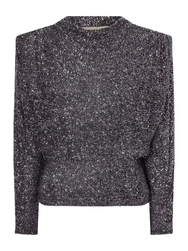 Sequined Lace Blouse