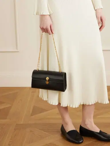Savette Chain Symmetry Pochette Leather Shoulder Bag | Thumbnail 5 Savette Chain Symmetry Pochette Leather Shoulder Bag | Thumbnail 5