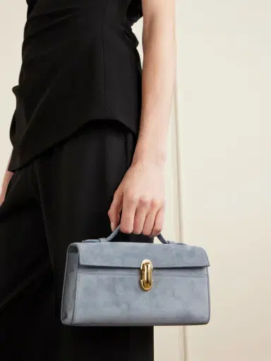 Savette Symmetry Pochette Suede Tote | Thumbnail 2 Savette Symmetry Pochette Suede Tote | Thumbnail 2