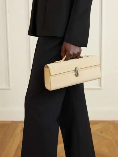 Savette Slim Symmetry Suede Tote | Thumbnail 3