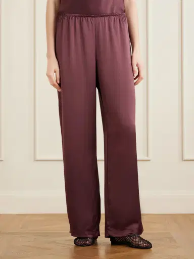 LESET Barb Satin Wide-leg Pants | Thumbnail 3 LESET Barb Satin Wide-leg Pants | Thumbnail 3