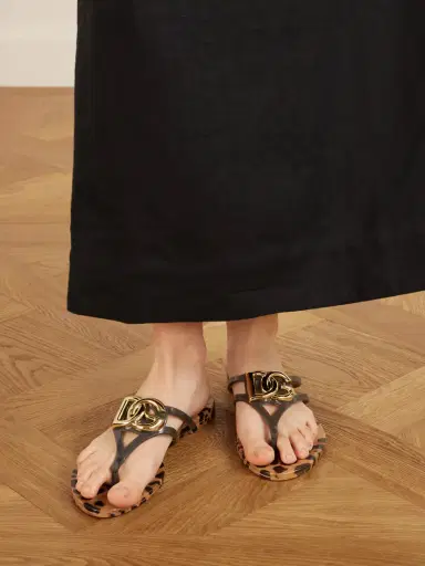 Dolce & Gabbana Embellished Rubber Sandals | Thumbnail 2 Dolce & Gabbana Embellished Rubber Sandals | Thumbnail 2