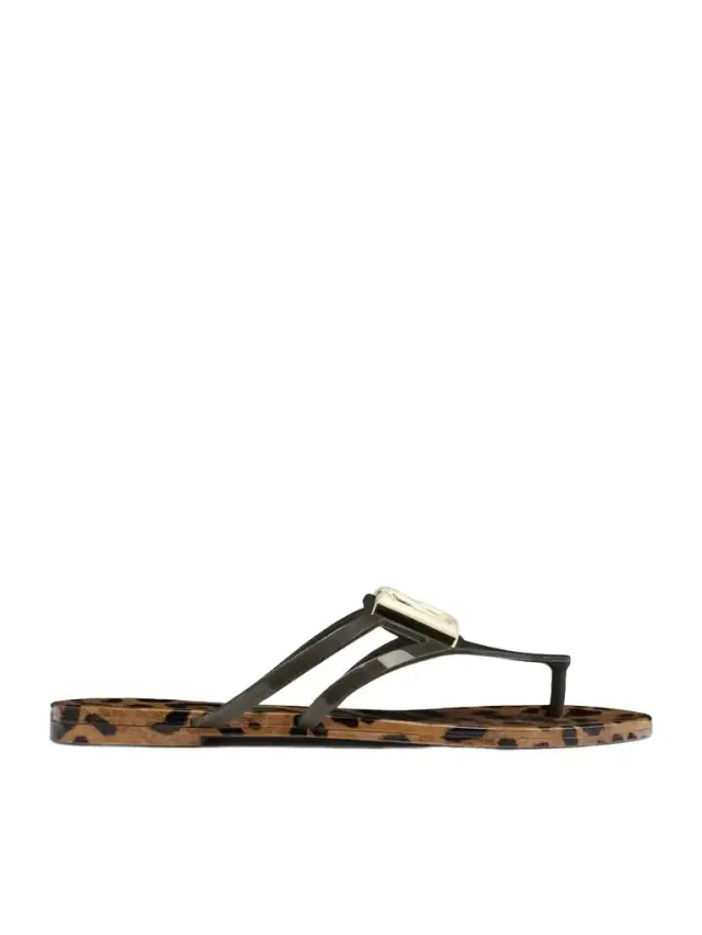 Embellished Rubber Sandals