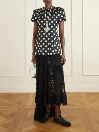 Dries Van Noten Sunia Embroidered Cotton-blend Mesh Maxi Skirt | Thumbnail 2 Dries Van Noten Sunia Embroidered Cotton-blend Mesh Maxi Skirt | Thumbnail 2