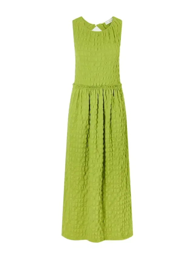 Zoira Shirred Jersey Midi Dress