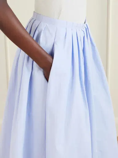 Proenza Schouler White Label Austin Pleated Cotton-blend Poplin Skirt | Thumbnail 5 Proenza Schouler White Label Austin Pleated Cotton-blend Poplin Skirt | Thumbnail 5