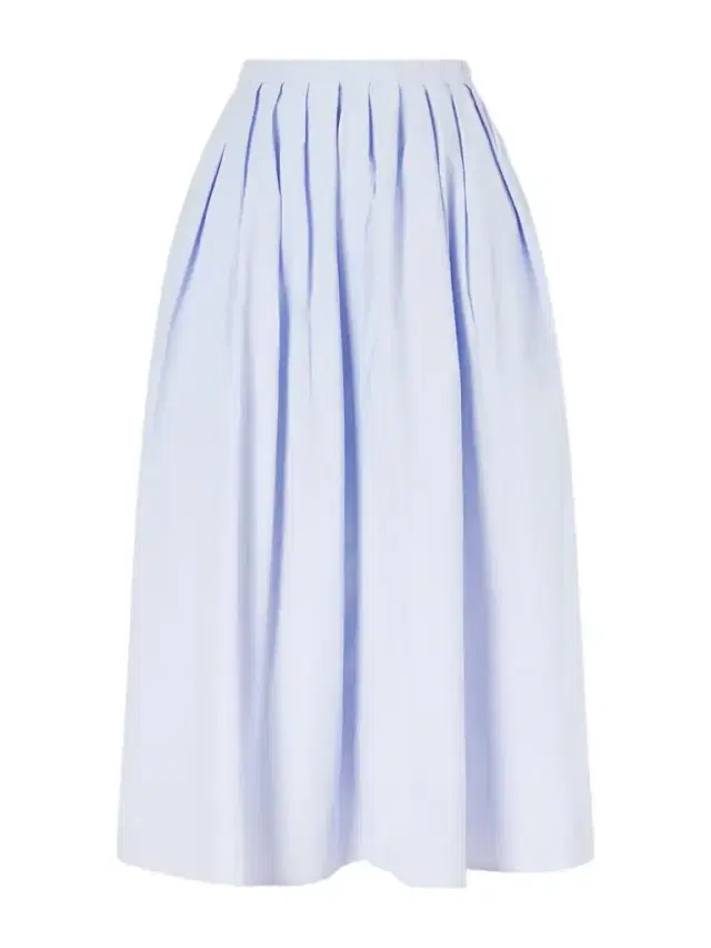 Austin Pleated Cotton-blend Poplin Skirt