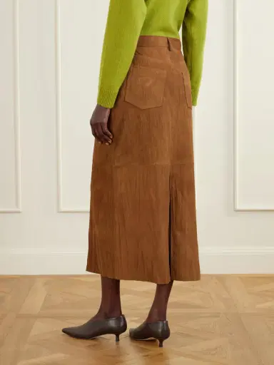 Proenza Schouler White Label Nayah Suede Maxi Skirt | Thumbnail 3