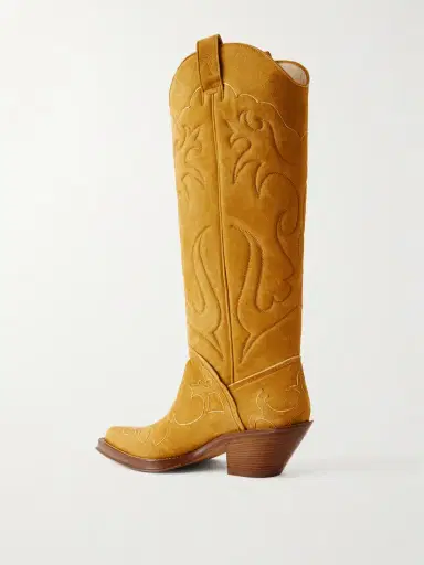 Gabriela Hearst Capitana 50 Embroidered Suede Knee Boots | Thumbnail 3 Gabriela Hearst Capitana 50 Embroidered Suede Knee Boots | Thumbnail 3