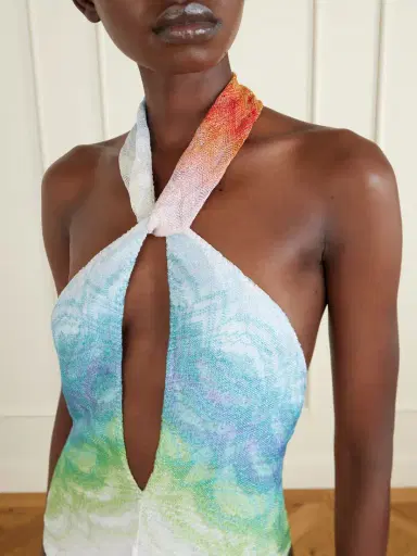 Missoni Halterneck Metallic Crochet-knit Swimsuit | Thumbnail 4 Missoni Halterneck Metallic Crochet-knit Swimsuit | Thumbnail 4