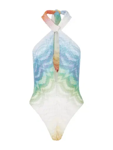 Missoni Halterneck Metallic Crochet-knit Swimsuit | Thumbnail 1 Missoni Halterneck Metallic Crochet-knit Swimsuit | Thumbnail 1