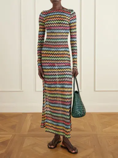 Missoni Striped Metallic Crochet-knit Cover-up | Thumbnail 2